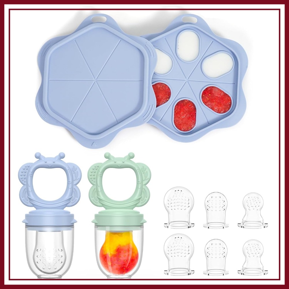 Baby Food Freezer Tray - Silicone Baby Fruit Food Feeder (2