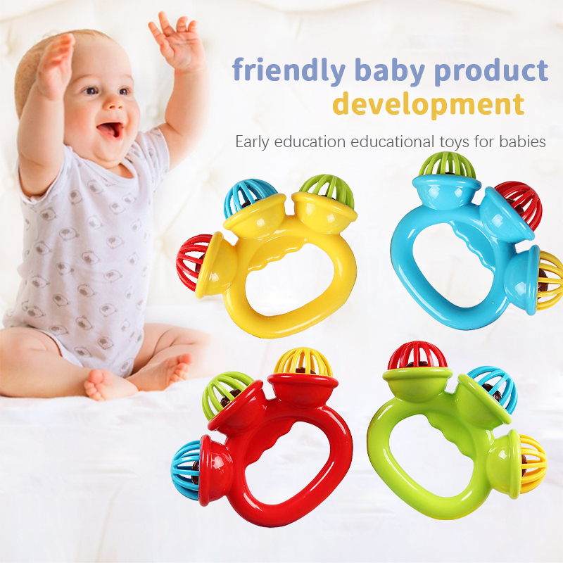 Baby Food Quantity - 1-4PCS Baby Hand Rattle Ball Toy