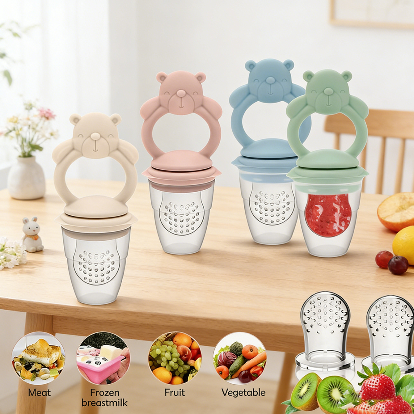 Baby Food Guide - Baby Fruit & Food Feeder Pacifier,