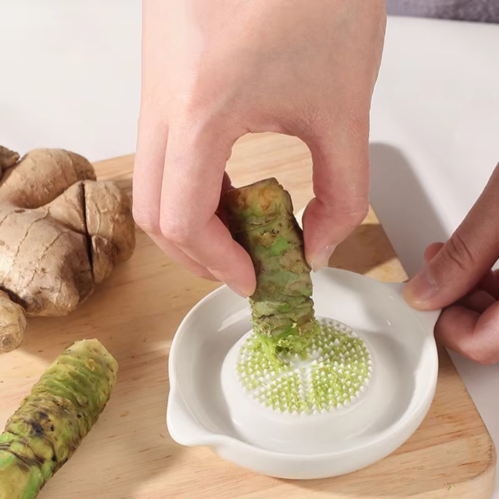 Baby Food Guide - Multi-functional Manual Ceramic Ginger Grater Round