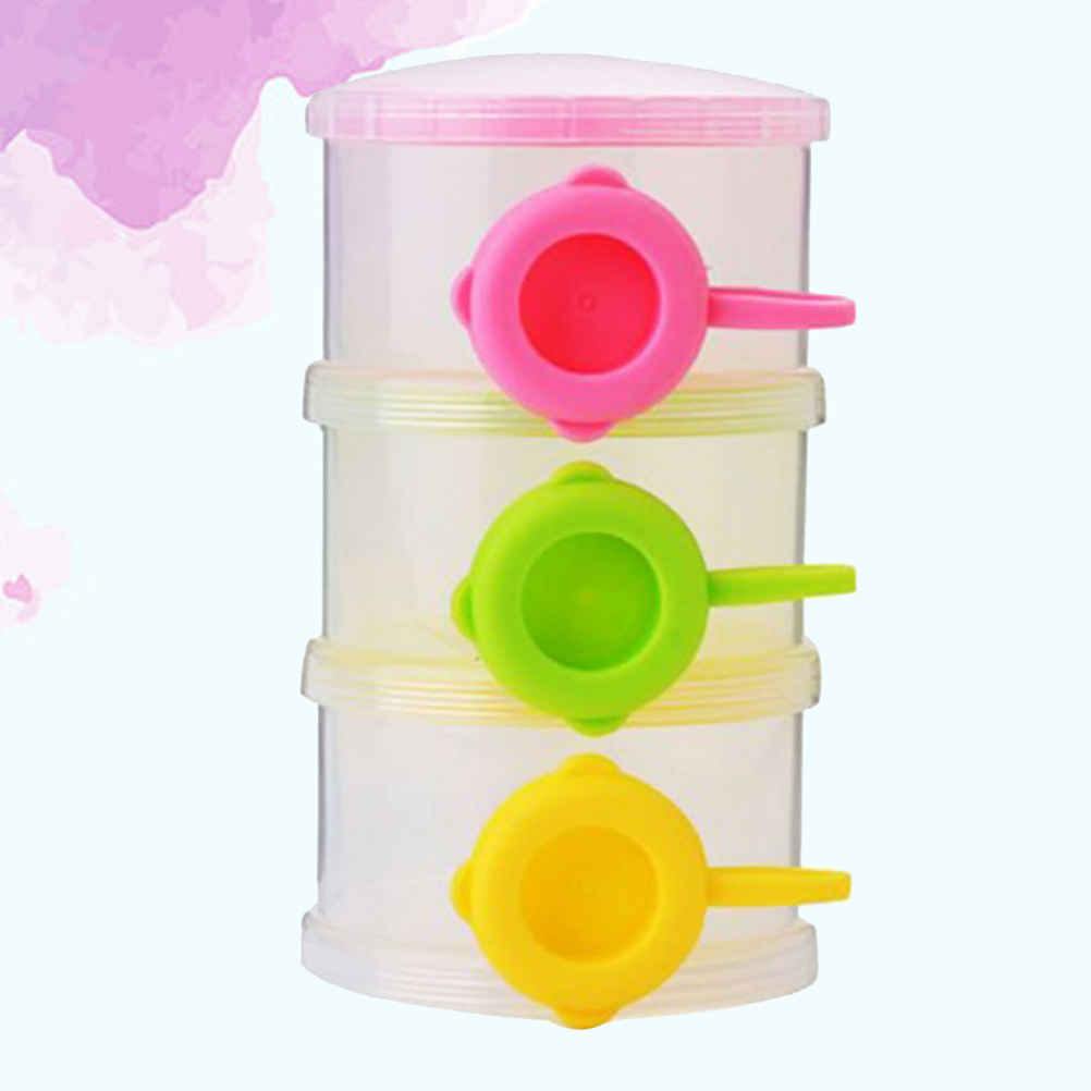 Baby Food For Travelling - 3-Layer Stackable Milk Powder Dispenser Portable