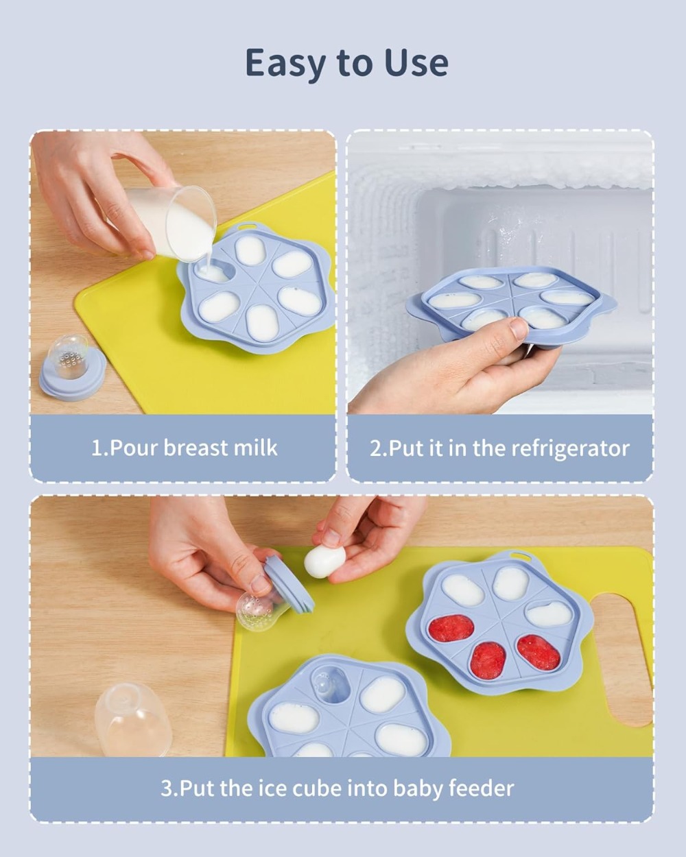 Silicone Baby Fruit Food Feede - Baby Food Freezer Tray ulasan dan harga