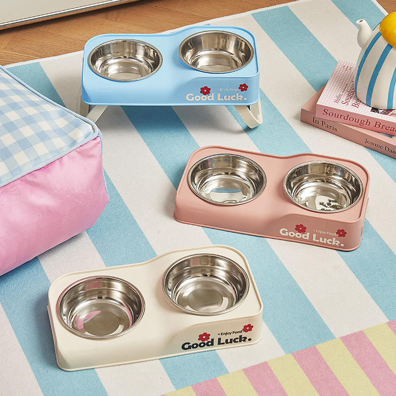 Stainless steel double-bowl el - Baby Food Cat ulasan dan harga