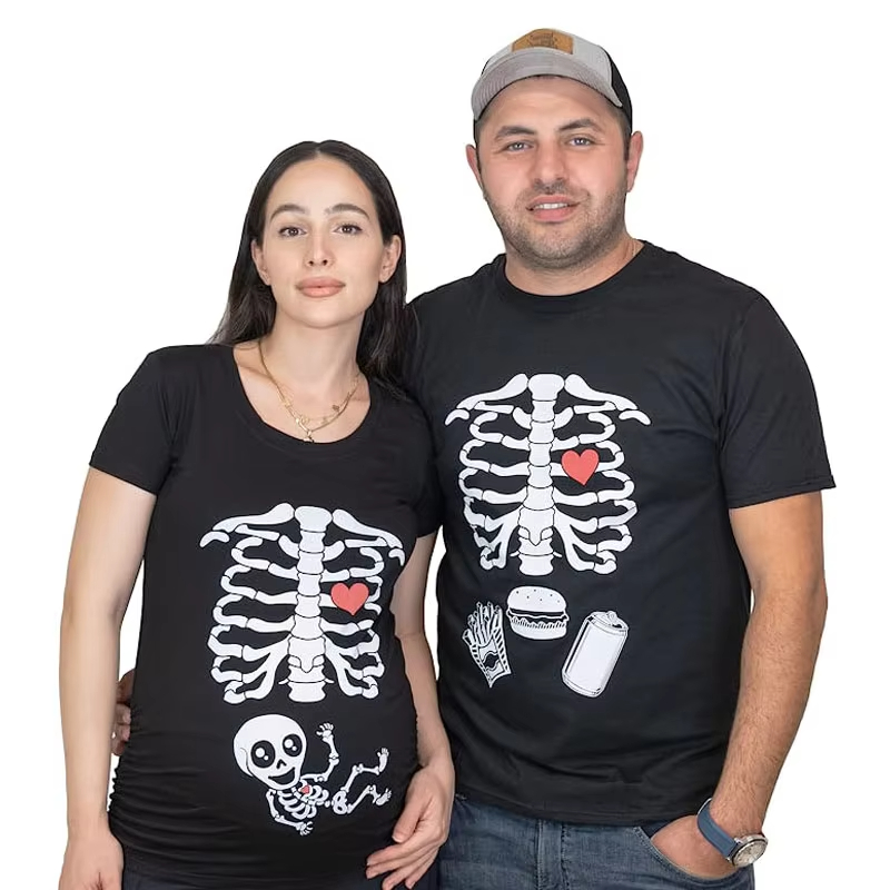 Halloween Skeleton T-Shirts Co - Food Baby X Ray ulasan dan harga