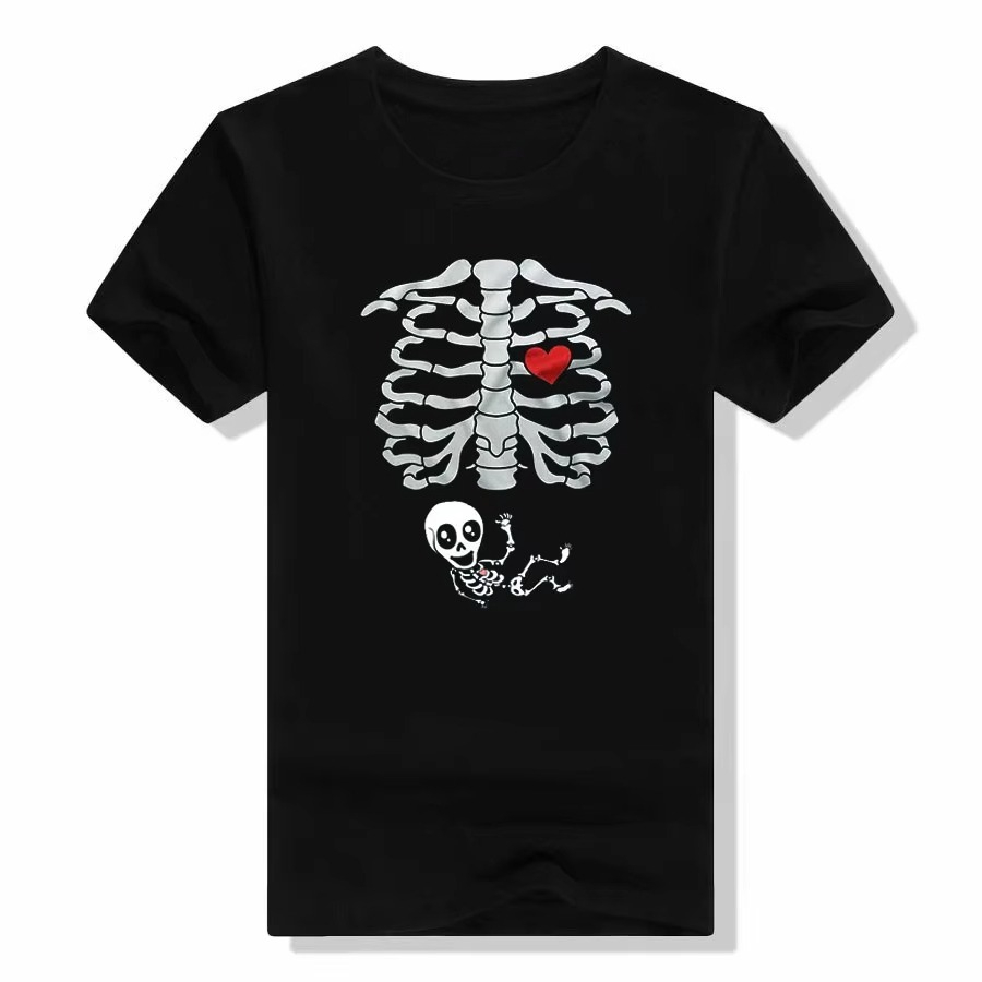 Halloween Skeleton T-Shirts Co - Food Baby X Ray ulasan dan harga
