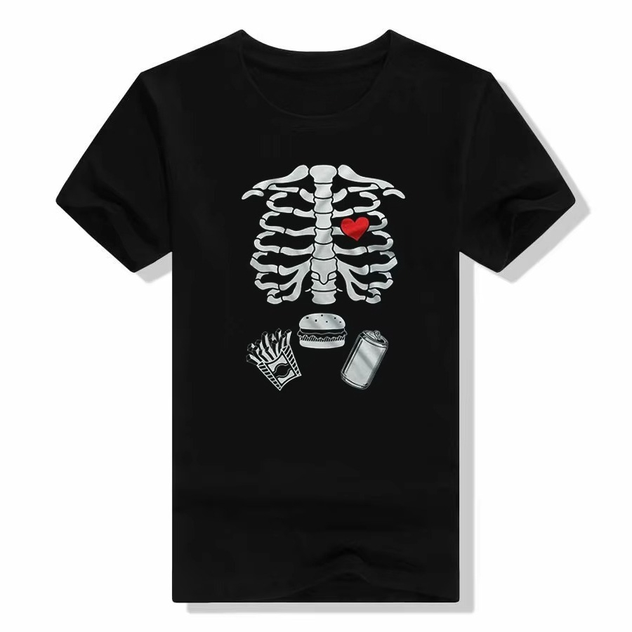 Halloween Skeleton T-Shirts Co - Food Baby X Ray ulasan dan harga