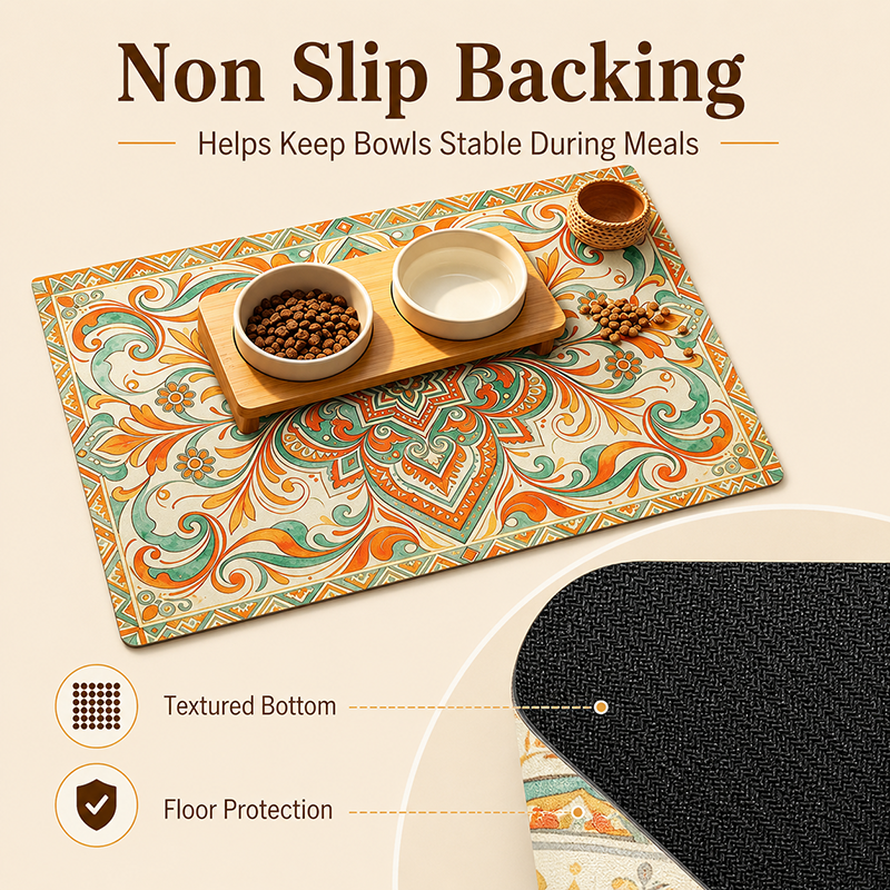 Bohemian Pet Feeding Mat Water - Baby Food Cat ulasan dan harga