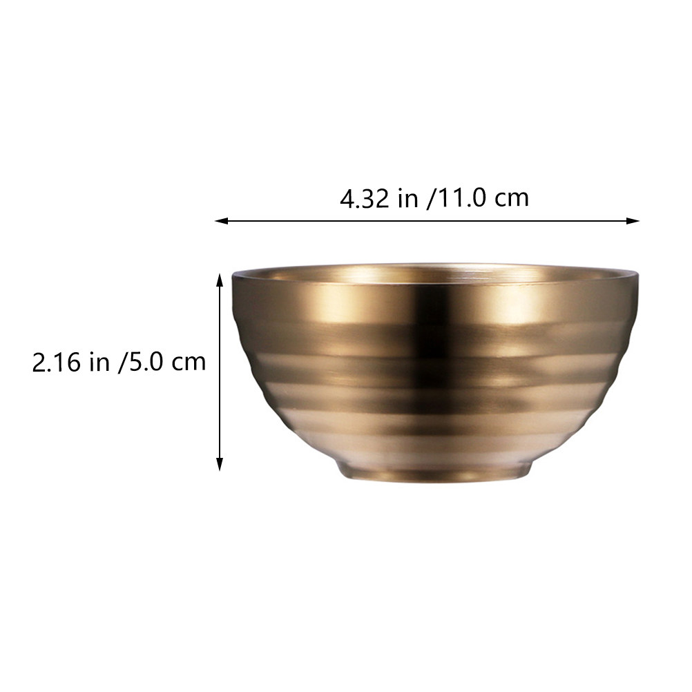 1Pcs Stainless Steel Food Bowl - Baby Food Restaurant ulasan dan harga