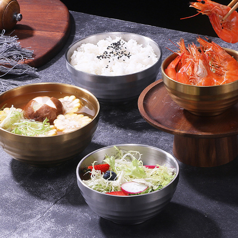 1Pcs Stainless Steel Food Bowl - Baby Food Restaurant ulasan dan harga