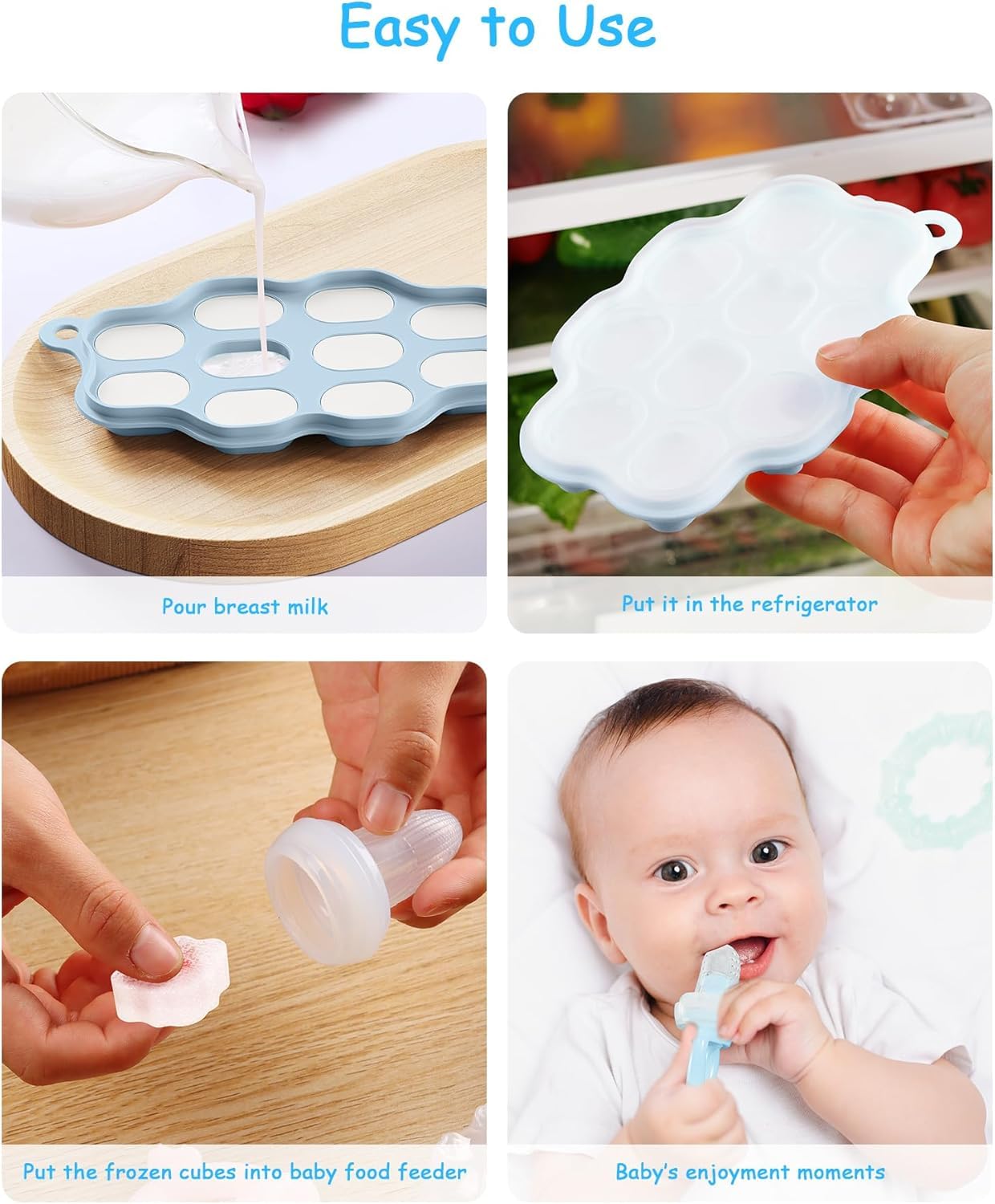 2-Pack Silicone Baby Food Free - Baby Food Freezer Tray ulasan dan harga