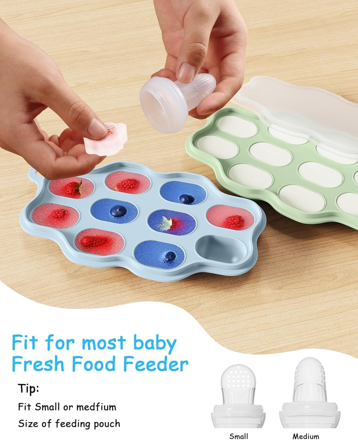 2-Pack Silicone Baby Food Free - Baby Food Freezer Tray ulasan dan harga