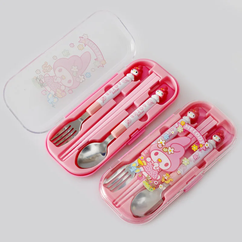 Kawaii Hello Kitty Children Ch - Weaning Spoon Set ulasan dan harga
