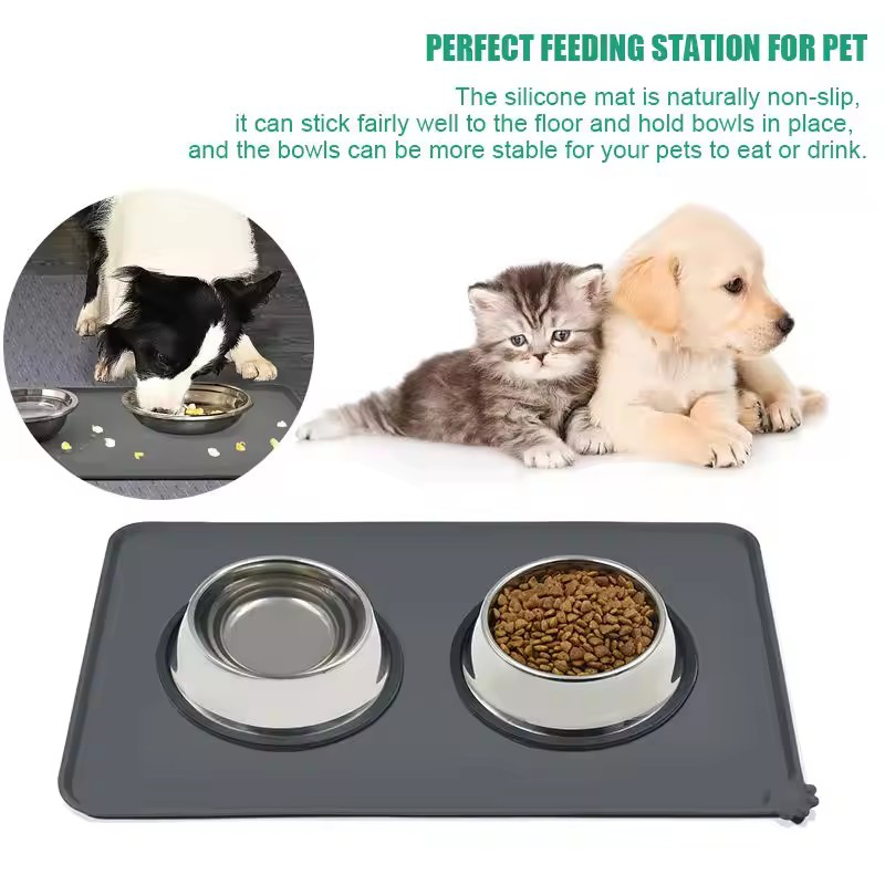 Silicone Pet Feeding Mat Dog C - Baby Food Cat ulasan dan harga
