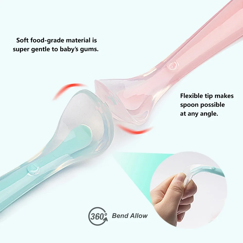 Baby Spoons Soft Silicone Todd - Baby Food Guide ulasan dan harga