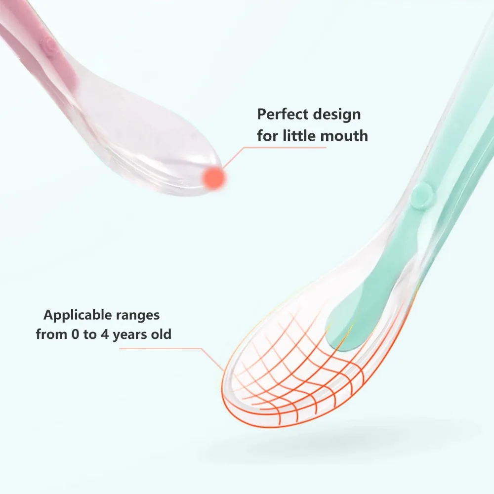 Baby Spoons Soft Silicone Todd - Baby Food Guide ulasan dan harga