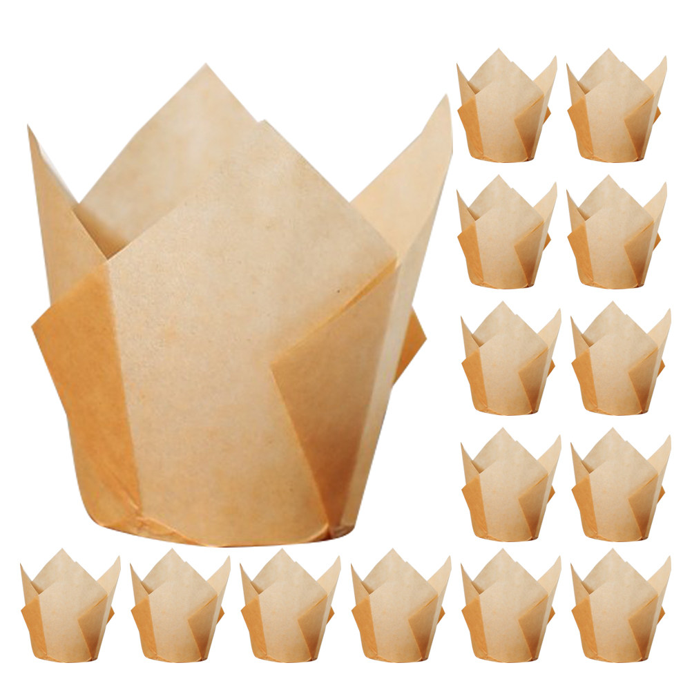 50Pcs Tulip Cupcake Liners Ele - Baby Food Restaurant ulasan dan harga