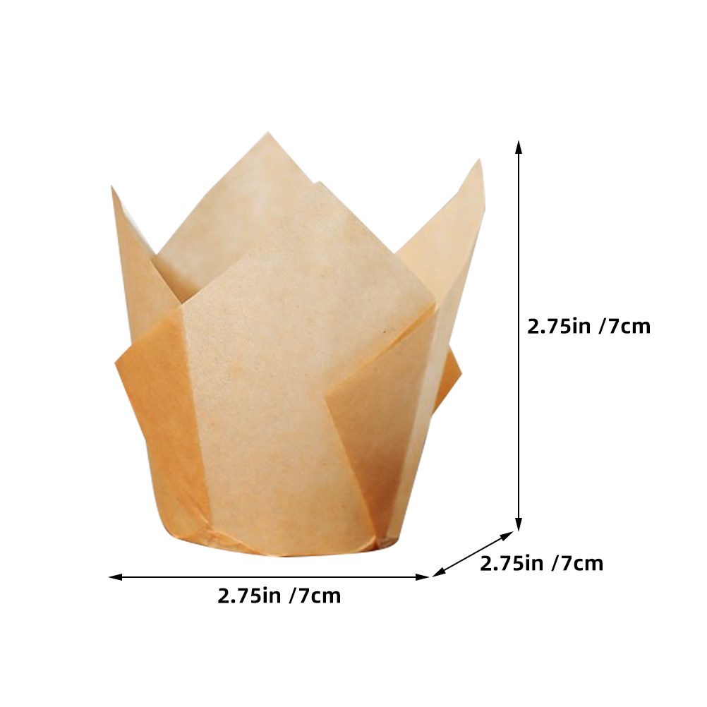 50Pcs Tulip Cupcake Liners Ele - Baby Food Restaurant ulasan dan harga