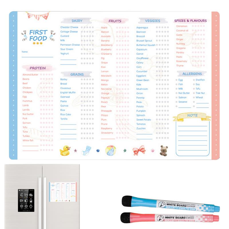 Reusable First Foods Tracker C - Baby Food List ulasan dan harga