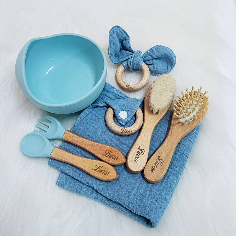 7PCS/Set Personalized Name Bab - Weaning Spoon Set ulasan dan harga