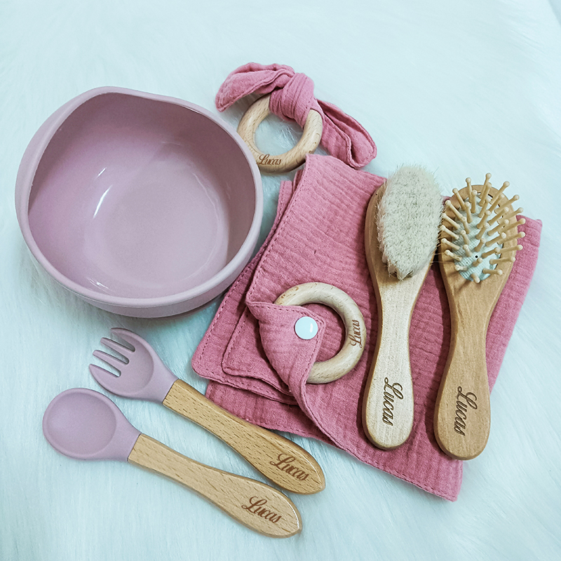 7PCS/Set Personalized Name Bab - Weaning Spoon Set ulasan dan harga