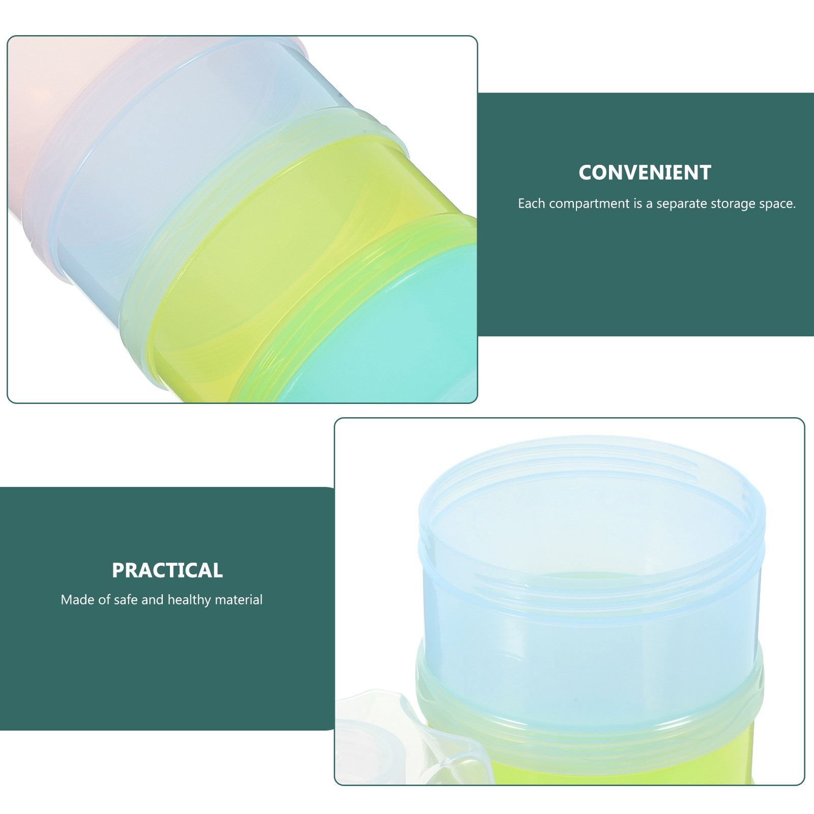 4-Layer Stackable Baby Formula - Baby Food For Travelling ulasan dan harga