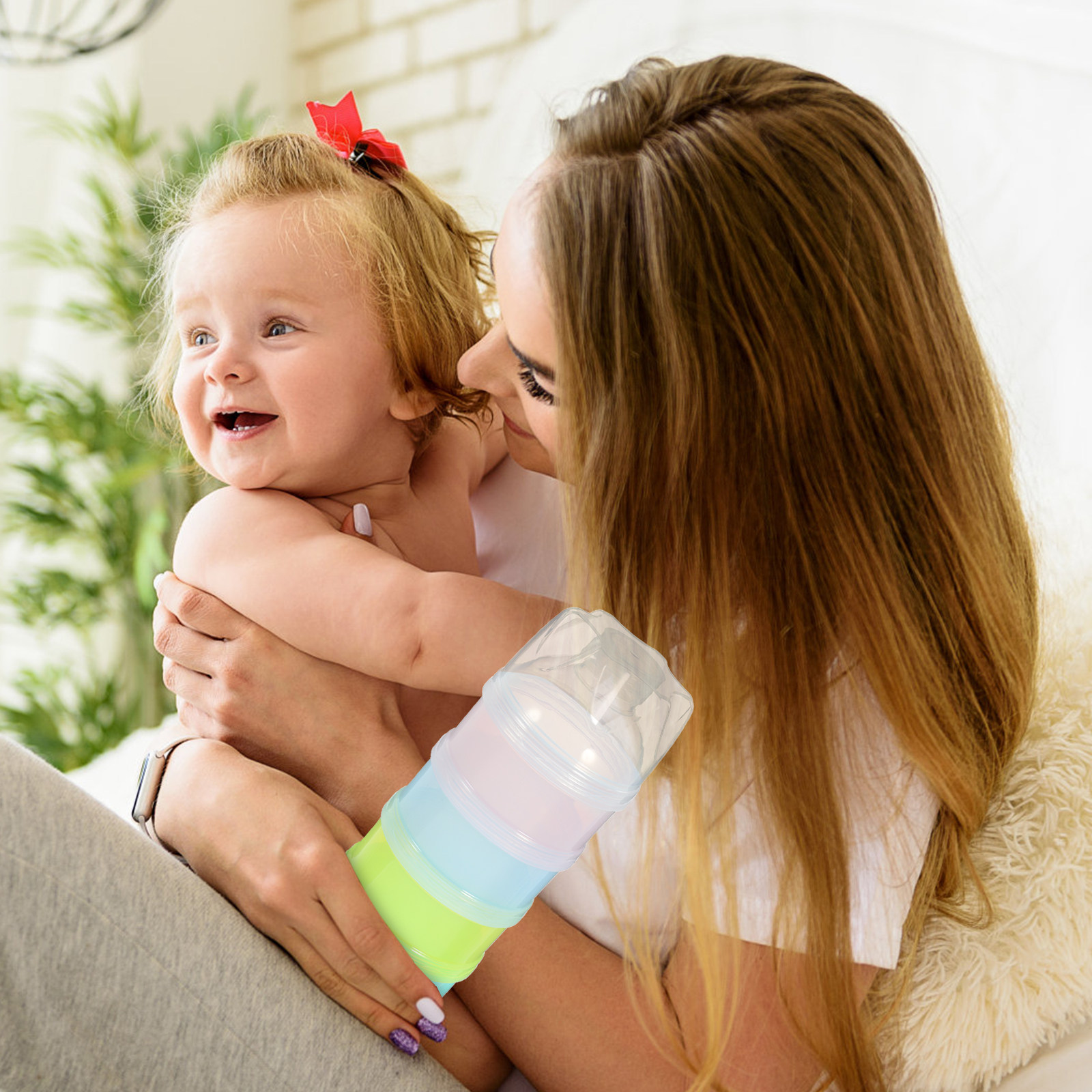 4-Layer Stackable Baby Formula - Baby Food For Travelling ulasan dan harga