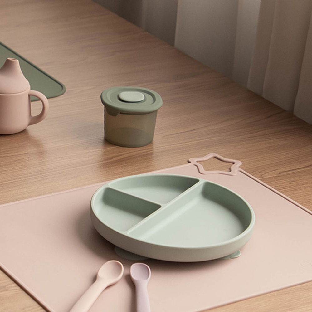 1PCS Simple Silicone Placemat  - Baby Food Restaurant ulasan dan harga