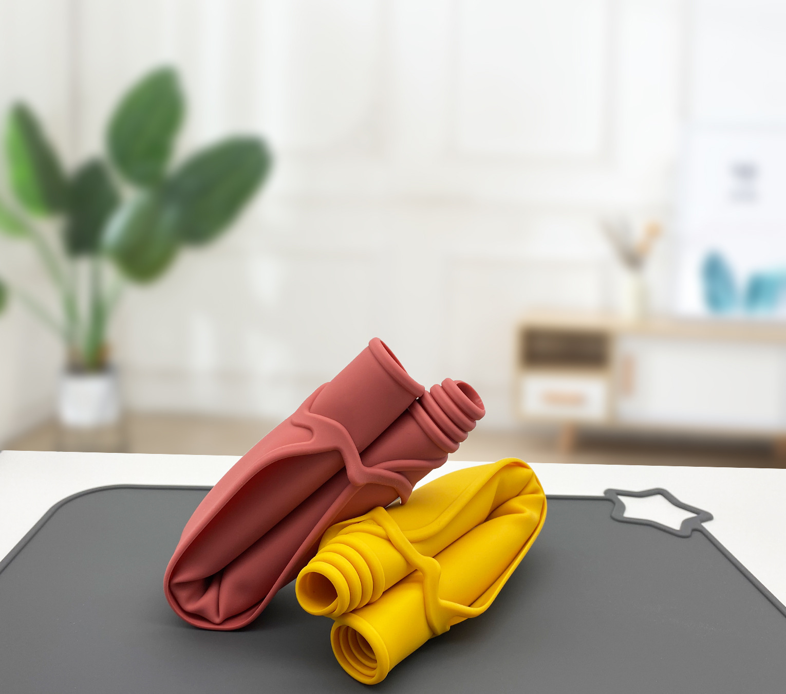 1PCS Simple Silicone Placemat  - Baby Food Restaurant ulasan dan harga