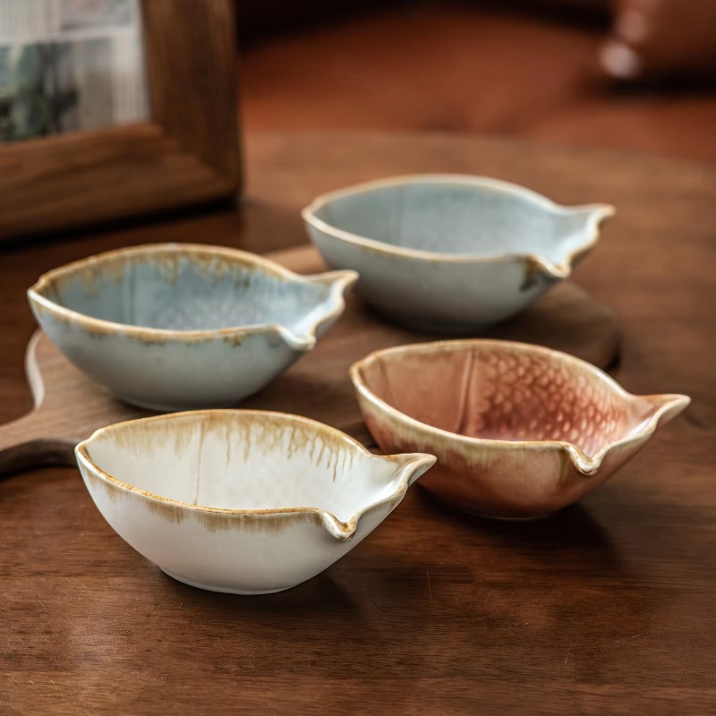 Creative Fish Shape Ceramic Bo - Baby Food Restaurant ulasan dan harga