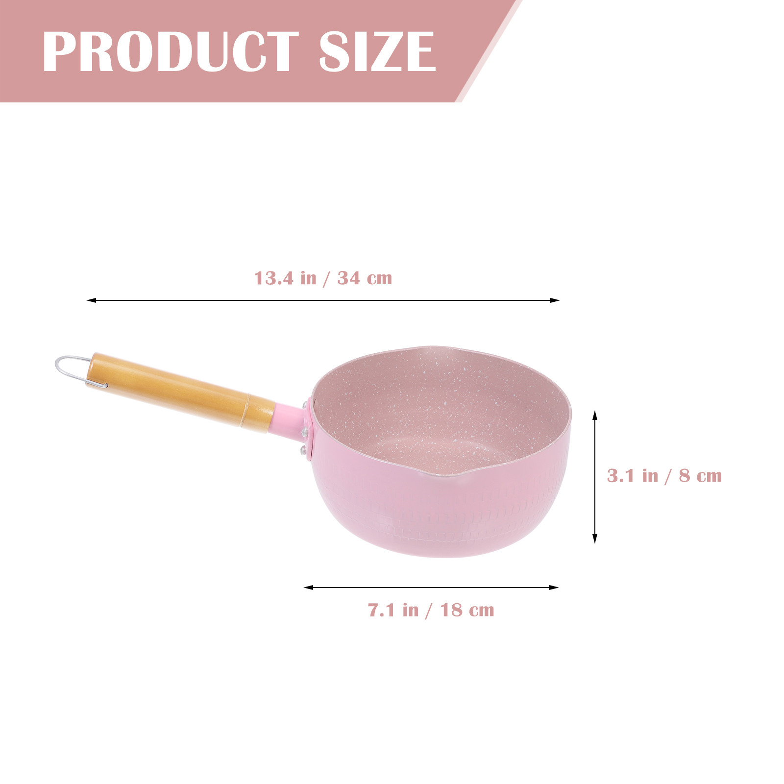 Wooden Handle Aluminium Milk P - Baby Food Restaurant ulasan dan harga