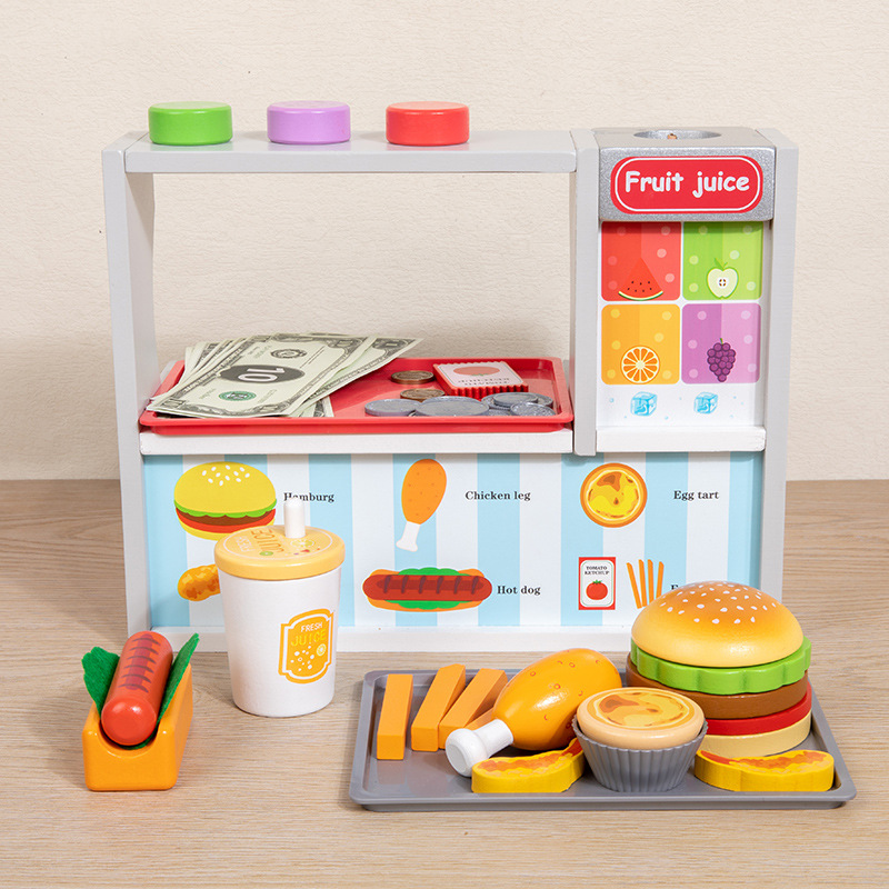 Children Toy Puzzle Wooden Kit - Baby Food Restaurant ulasan dan harga