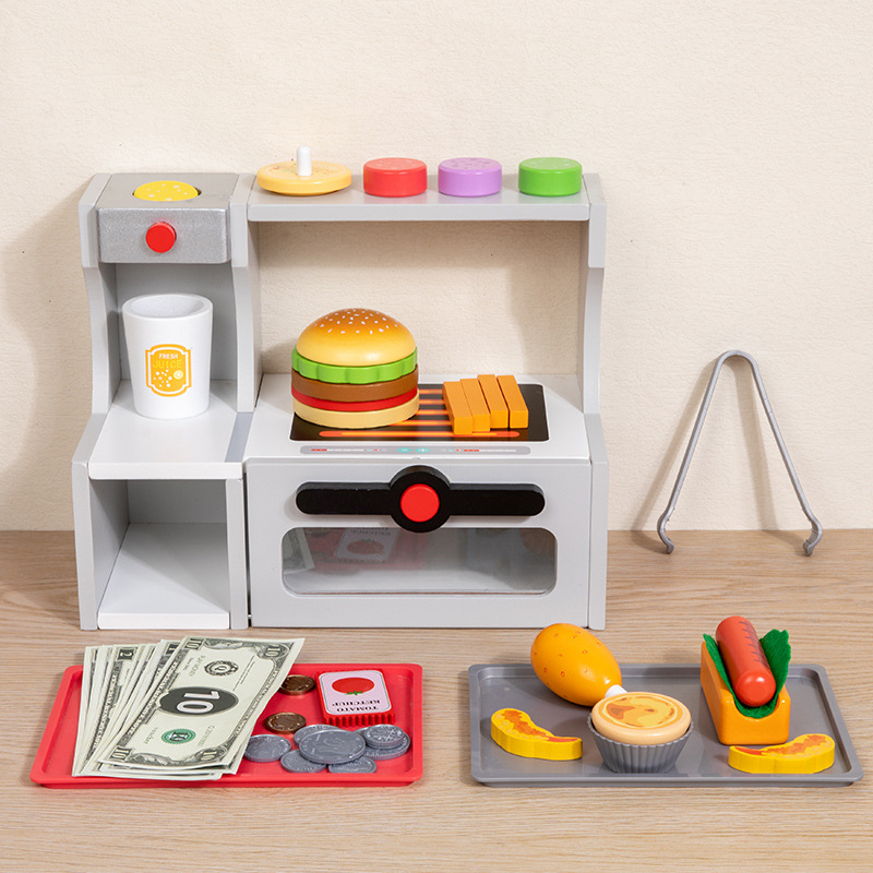 Children Toy Puzzle Wooden Kit - Baby Food Restaurant ulasan dan harga