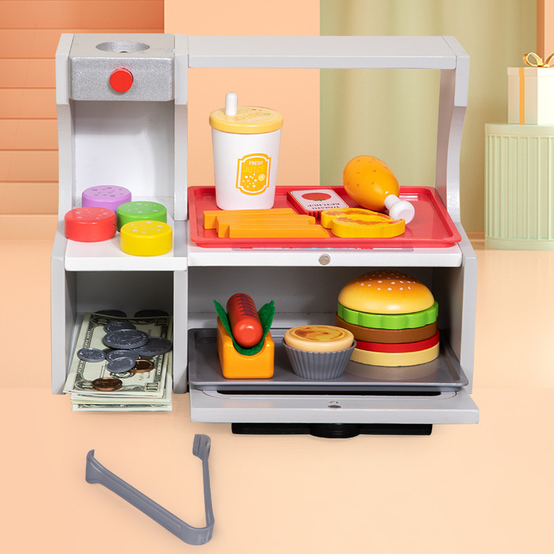Children Toy Puzzle Wooden Kit - Baby Food Restaurant ulasan dan harga
