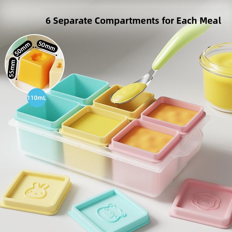 New 6-Pack Silicone Ice Cube T - Baby Food Freezer Tray ulasan dan harga