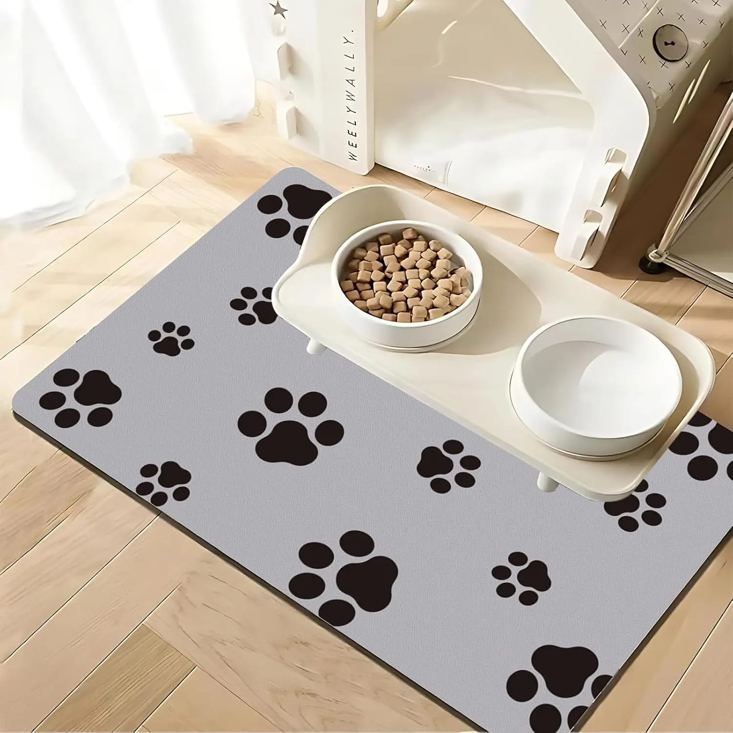 Dog Food Mat Absorbent Dog Mat - Baby Food Cat ulasan dan harga