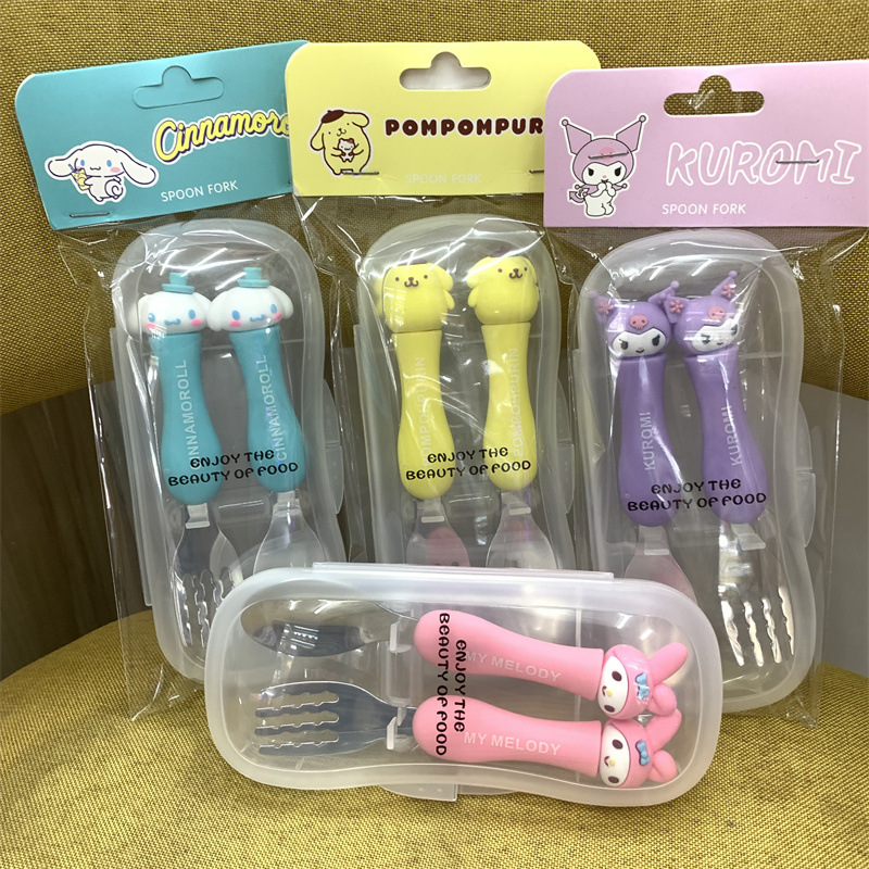 Cartoon Hello Kitty Children's - Weaning Spoon Set ulasan dan harga