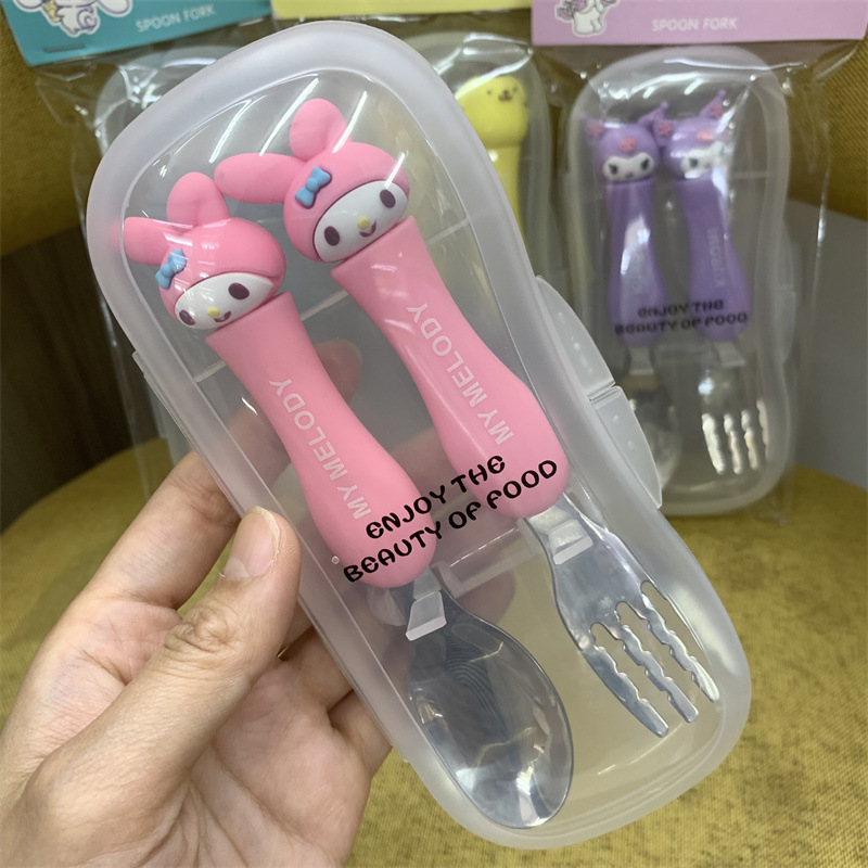Cartoon Hello Kitty Children's - Weaning Spoon Set ulasan dan harga