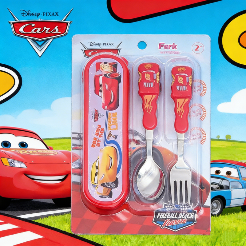 DisneyCarLightning McQueen cut - Weaning Spoon Set ulasan dan harga