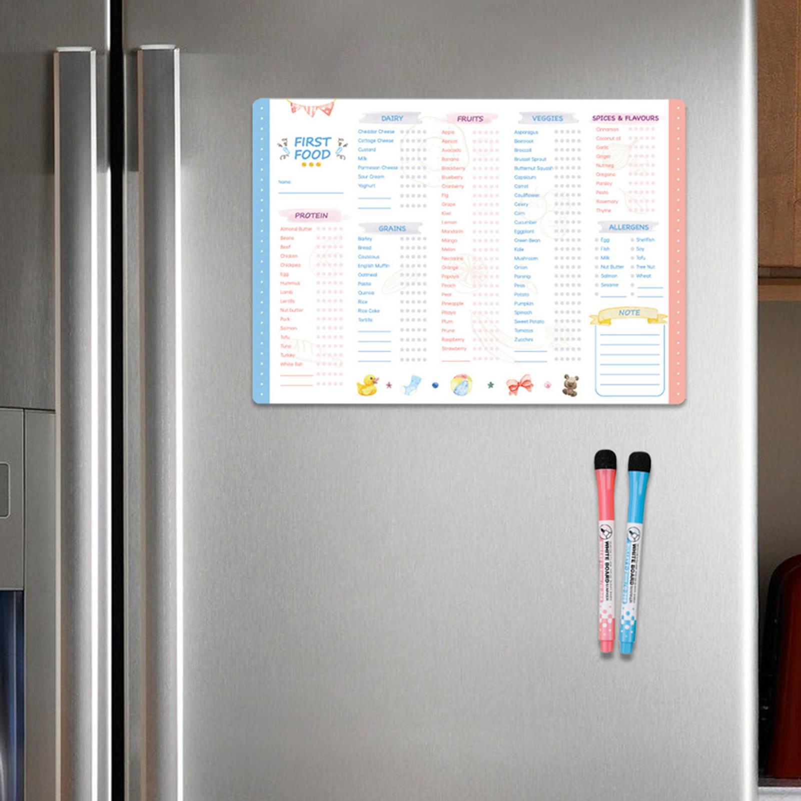 First Foods Chart Magnetic Bab - Baby Food List ulasan dan harga