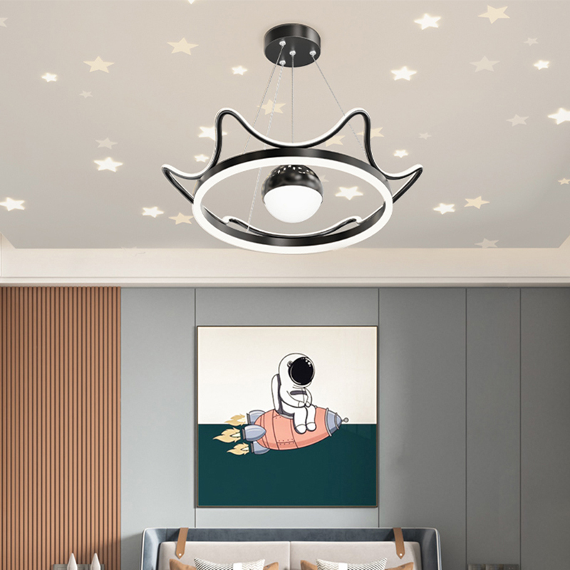 Modern Crown Starry Sky LED Pe - Baby Food Restaurant ulasan dan harga