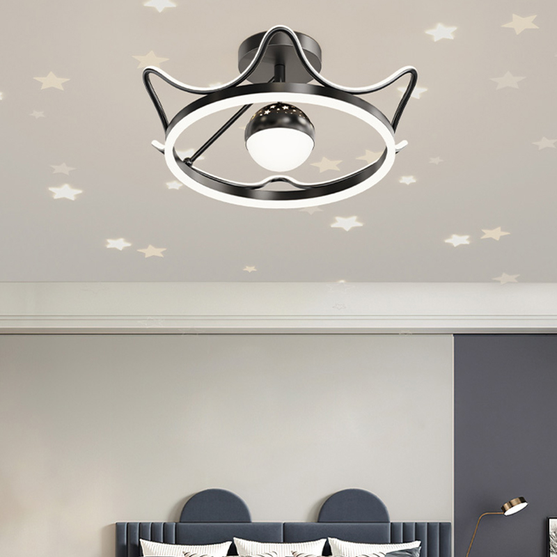 Modern Crown Starry Sky LED Pe - Baby Food Restaurant ulasan dan harga