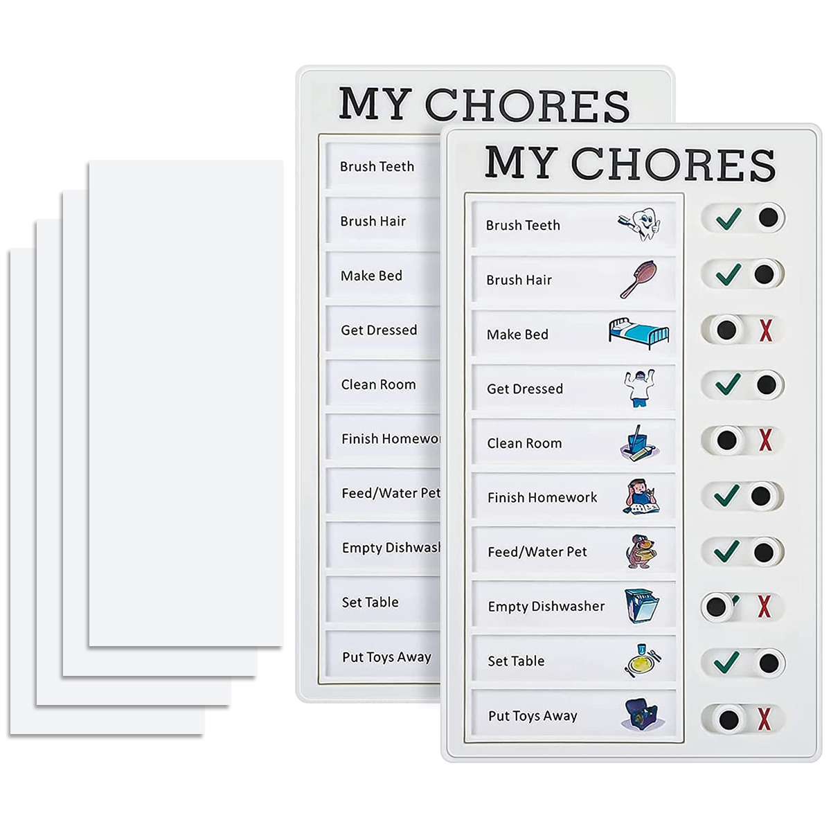1Pcs Kids Chore Chart with 5Pc - Baby Food List ulasan dan harga