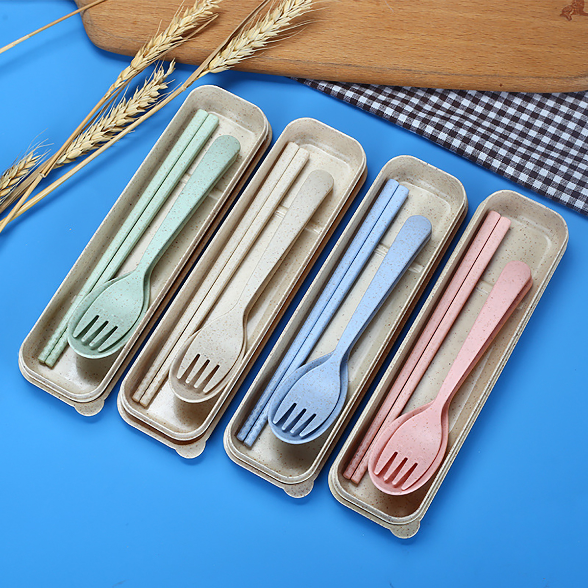 Fork Spoon Chopsticks Bowls Cu - Weaning Spoon Set ulasan dan harga