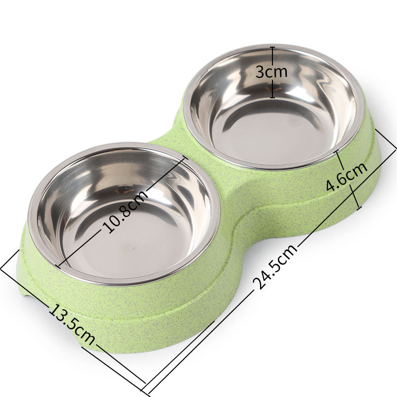 Double Bowls Stainless Steel P - Baby Food Cat ulasan dan harga