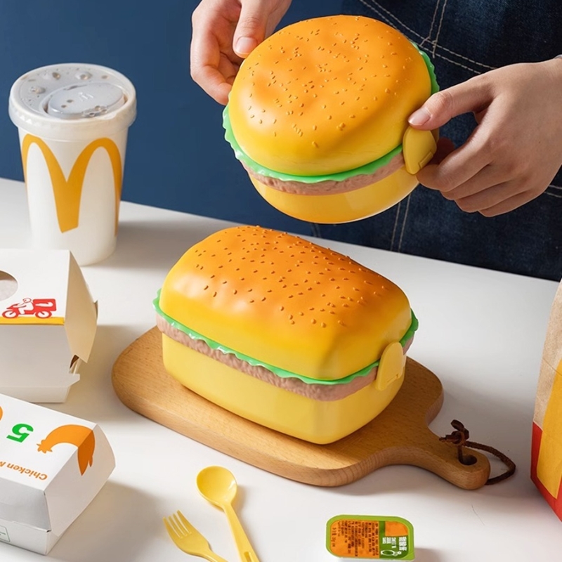 Hamburger Lunch Box Double Tie - Weaning Spoon Set ulasan dan harga