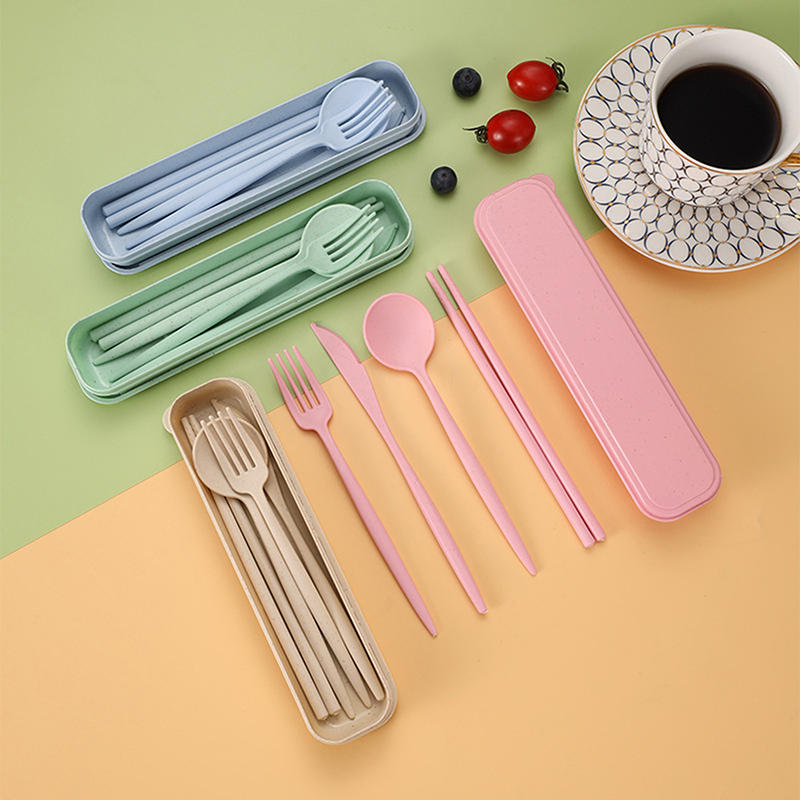 4Pcs/Set Portable Utensils Wit - Weaning Spoon Set ulasan dan harga