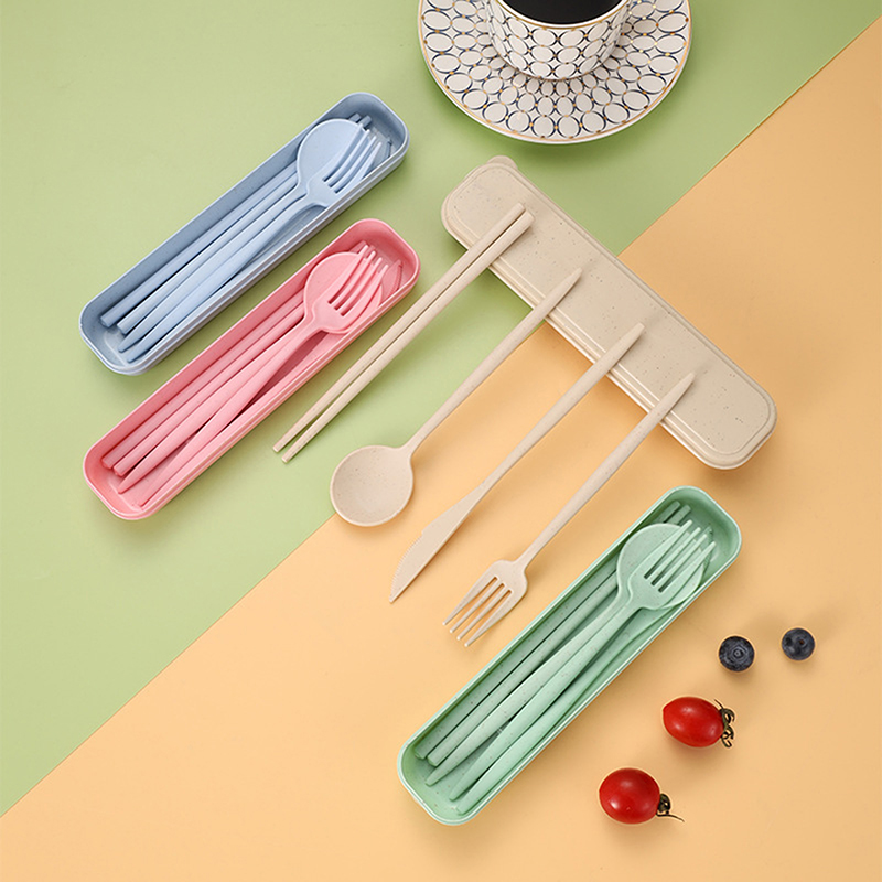 4Pcs/Set Portable Utensils Wit - Weaning Spoon Set ulasan dan harga