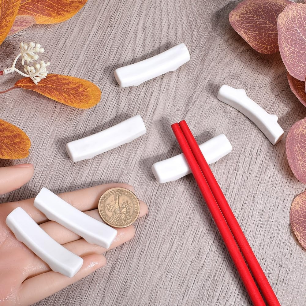 12Pcs Chopstick Rest White Jap - Weaning Spoon Set ulasan dan harga