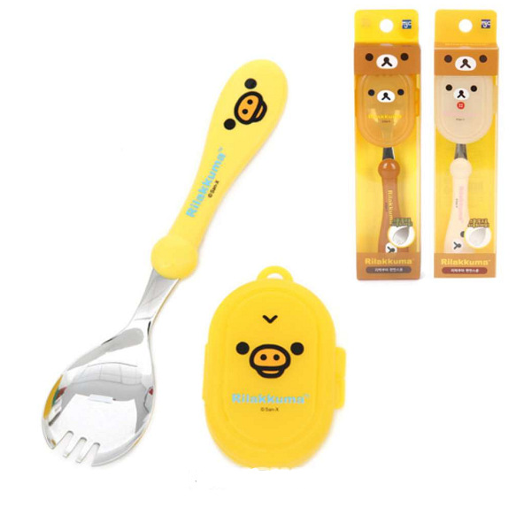 Rilakkuma Spoon Fork Integrate - Weaning Spoon Set ulasan dan harga