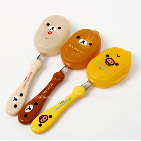 Rilakkuma Spoon Fork Integrate - Weaning Spoon Set ulasan dan harga